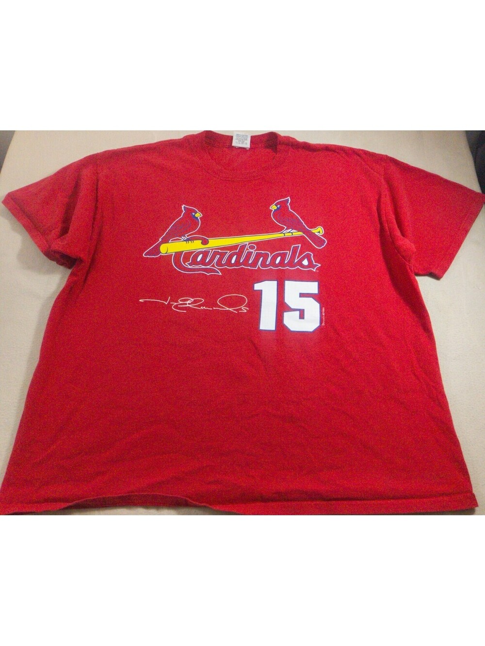 Vintage St Louis Cardinals Shirt Extra Large Tim Edmonds Jersey Dynasty Baseball